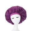 Amazon Venta al por Mayor Transfronteriza Gorro de Dormir Extra Grande Satén Redondo Sombrero de Ala Ancha para Mujer Tejido de Satén de Punto Sombrero de Alta Elasticidad