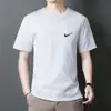 Suéter Camiseta de Hombre 2026 Verano Nueva Camiseta Casual Marca de Moda para Hombre Holgada Cuello Redondo Manga Corta Camiseta de Hombre Algodón Puro