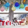 Adornos Colgantes de Vidrio para Árbol de Navidad Decoraciones de Vidrio Macaron con Cuerda para Decoración de Fiesta Navideña