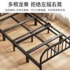 Cama plegable individual para el hogar de madera maciza cama simple habitación de alquiler cama doble de hierro reforzada siesta para adultos 1.2 m cama pequeña