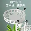 Estilo Europeo Hierro Forjado Multicapa Interior con Ruedas de Pie Rábano Verde Estante para Flores Sala de Estar Almacenamiento Balcón Suculenta Estante para Flores del Hogar