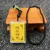 Pingente Mantra de Seis Sílabas Mantra Shurangama, Colar Amuleto Combinado Multi-Mantra, Pingente Acessório Amuleto Sânscrito, Plástico/Resina DIY