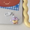Llavero con colgante de mantequilla de dibujos animados, leche linda, casi suave y adorable, oso estrella, pareja de novias, accesorios para mochilas escolares, regalo