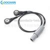 Cable de plomo con hebilla hembra para electrodo ECG Lemo 4P macho a 4.0 personalizado, 1 a 2 cables de botón para electrodo ECG