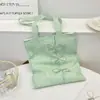 5613 2025 Nova Bolsa de Mão de Lantejou Suave com Laço de Verão Feminina Grande Capacidade Bolsa de Ombro Bolsa de Lona para Passeio
