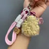 Corrente de Celular, Chaveiro, Pingente de Bolsa, Pingente de Carro, Presente para Amigos Homens e Mulheres, Deus da Riqueza 999 de Ouro Puro