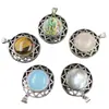 Collar de cristal de estrella de seis puntas, colgante de estilo europeo y americano, conchas de abulón vintage, piedra de ojo de tigre, joyería personalizada, combina y combina.