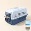 Caixa de Transporte de Animal de Estimação para Avião, Caixa de Transporte para Gatos Estilo Grade, Gaiola para Cachorros, Cápsula Espacial Portátil para Gatos de Viagem, Caixa de Transporte Grande para Cachorros para Envio Aéreo