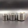 Equipo de pesca afilado acero inoxidable fondo plano batidor canasta colgante batidor fondo esparcidor de cebo suministros de pesca