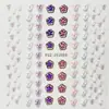 Gemas faciales personalizadas en lotes pequeños para maquillaje de escenario estilo diosa, decoraciones faciales de pedrería brillante para festivales de música, pedrería autoadhesiva para maquillaje de ojos