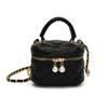 Bolso de Hombro de Moda con Bordado Acolchado para Niños y Niñas, Bolso Caja Mini de Color Sólido para Niños, Bolso de Cadena para Niños de Comercio Exterior Transfronterizo