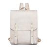 Mochila Vintage 2024 Nueva Flip Gran Capacidad Mujer Casual Cuero Suave PU Mochila Mochila para Viaje Mujer