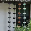 Cadena de lluvia de patio, campana de lluvia para drenaje de aleros, campana de lluvia para exteriores, cadena de lluvia de estilo japonés, cadena guía de agua de templo, sistema guía de agua para villa