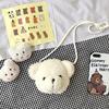 Bolsa Cruzada Nueva Otoño e Invierno 2026 Bolsa de Peluche Linda de Dibujos Animados para Mujer Oso Bolsa Suave para Niña Monedero Infantil Venta al por Mayor