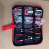 Alicate para Braçadeira de Mangueira Automotiva Tipo Reto Alicate para Braçadeira de Mangueira Alicate de Pressão Conjunto de Ferramentas para Reparo Automotivo Bolsa com Zíper Transfronteiriço