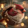Decoraciones Navideñas de Ardilla Castaña y Erizo Transfronterizas Adornos para Árbol de Navidad Adornos Acrílicos Impresos Planos 2D