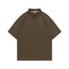 Polo holgado de marca de moda para padres e hijos, para hombres y mujeres, niños, Europa y América, comercio exterior de Amazon, solapa, manga corta, algodón puro.
