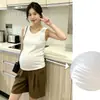 Ropa de Maternidad para Primavera y Verano, Cómoda y Transpirable, Estilo de Moda Más Vendido, Camiseta sin Mangas que Cubre el Vientre y Te Hace Ver Más Delgada, Camiseta Interior de Color Sólido