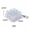 Llavero de Juguete para Aliviar el Estrés Transfronterizo con Botones de Colores, Juguete Presionable para la Punta del Dedo con Luz