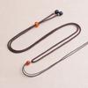 Sencillo Cordón de Joyería de Ágata Roja y Jade Cordón Tejido a Mano para Collar Colgante de Jade con Cera Cuerda para Transmisión en Vivo