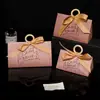 Nueva Caja de Dulces de Boda de Alta Gama, Caja de Dulces de Boda Estampada en Caliente, Caja de Dulces Creativa Estilo Europeo para Boda y Compromiso, Caja Vacía para Regalo de Boda