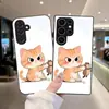 Funda para Teléfono Móvil Adecuada para Samsung S25Ultra A90 Gato S26 Vidrio Templado A16 Funda Protectora Negra A07 Ratón
