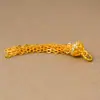 Pingente de borla com padrão Tang cravejado de diamantes, banhado a prata S925 na cor dourada, joias para pulseira e colar DIY em ouro antigo, acessórios DIY