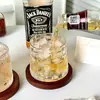 Ins Retrô com Base Plana para Copo Trapézio de Vidro Criativo de Alta Qualidade Copo de Uísque Copo de Café Copo para Cold Brew