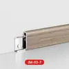 Rodapié de Aleación de Aluminio Ultrafino con Clip Extremadamente Estrecho Metal Acero Inoxidable Veta de Madera Arco Borde Recto Zócalo Estilo Crema