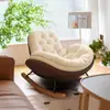 Sillón Mecedor Perezoso Silla Mecedora de Dormitorio Sillón Reclinable Silla de Ocio para Adultos Sala de Estar Balcón Individual Mecedora de Ocio para el Hogar que se Puede Usar para Dormir y Descansar