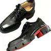 Zapatos de Cuero de Gama Alta para Hombre, Modernos con Suela Gruesa, de Cordones, Cuero Genuino, Formales de Lujo, Cómodos Zapatos Derby para Banquetes, Casual de Negocios para Hombre