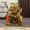 Estátua de Latão do Avô do Taoísmo, Xuan Tian Da Di, e Zhen Wu Da Di, Figura Sentada, Estátua de Cobre para Adoração em Casa e Decoração de Templo