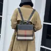 Bolso de Lona de Cuero Genuino para Mujer Algodón Lino Color Contraste 2022 Nueva Moda Hombro Portátil Bolso de Comercio Exterior 0051