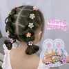 Nuevas Gomas para el Cabello Escolares para Niñas con Goma Suave y Dulces Diseños de Flores, Seguras y Suaves con el Cabello, Diademas Florales para Niñas Pequeñas, Accesorios Elásticos para el Cabello