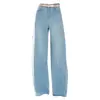 Jeans de tiro alto, adelgazantes, con pierna curva para mujer, nueva colección otoño 2026, pantalones de pierna ancha elegantes y versátiles, elegantes y adecuados para el trabajo, diseño de pierna recta