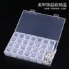 Caja de Joyería de 28 Compartimentos Se Puede Ensamblar y Desmontar Caja de Almacenamiento para Joyería de Uñas Diamantes de Uñas Aleación de Diamante Compartimento para Accesorios Pequeños de Diamante