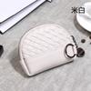 2026 Bolso Nuevo para Mujer Cartera Tejida Hecha a Mano Billetera Sencilla para Monedas Billetera de Piel Sintética Bolso Pequeño con Cremallera para Cosméticos