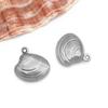 1 Acero Inoxidable Chapado al Vacío Oro Plata Concha Marina Delfín Colgante Colgante Accesorios para Joyería DIY
