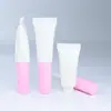 Nuevo tubo de brillo labial, tubo corrector, lápiz labial portátil, envase exprimible, botella vacía, fabricante al por mayor de material de envasado cosmético