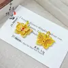 Loja de Ouro Mesmo Estilo Ouro Antigo Incrustado com Diamante Exquisita Flor e Borboleta Pingente Novo Estilo Chinês Cidade Proibida Exquisita Flor e Borboleta Colar Atacado