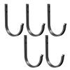 Gancho Individual Simple Moderno de Hierro para Ropa Gancho para Puerta de Baño Colgante de Pared Decoración del Hogar Gancho para Abrigos Gancho Grande en Forma de J