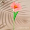 Tulipán de imitación de alta calidad con apertura de brownie, tacto real de PU, adorno para sala de estar, decoración del hogar, estilo floral europeo, flor grande.