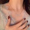 Exquisito collar de estrella de circón para mujer, ligero, de lujo, diseño de nicho, cadena de clavícula de alta calidad, accesorios de estilo sencillo y frío.