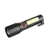 Novo modelo transfronteiriço, ultra-brilhante, bateria de lítio de longa duração, lanterna de liga de alumínio tipo canhão de laser para emergência doméstica