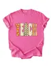 Amazon eBay sitio independiente moda casual nueva camiseta de manga corta para mujer con estampados florales, de lunares y a cuadros