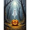 Pintura sin marco de Bruja Murciélago Casa Embrujada de Halloween Transfronteriza Pintura Decorativa para Sala de Estar Mural Más Vendido en Amazon Directo del Fabricante