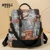 Bolso Multifuncional para Mujer 2025 Nuevo Mochila Retro de Moda para Mujer Gran Capacidad Simple Nicho Sentido de Alta Gama Mochila