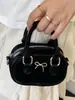2025 Nova Mini Bolsa Transversal Portátil Pequena de Boliche para Mulheres Bolsa Feminina Bolsa Pequena Moderna de Alto Nível