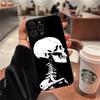 Para iPhone15 Caveira Pessoas Tiram Fotos Bebendo Capa Engraçada para Celular