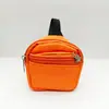 Mini Mochila Escolar Bolsa de Almacenamiento con Cremallera de Doble Capa Colgante de Cordón para Teléfono Móvil Auriculares Cable de Datos Colgante de Almacenamiento Multifuncional